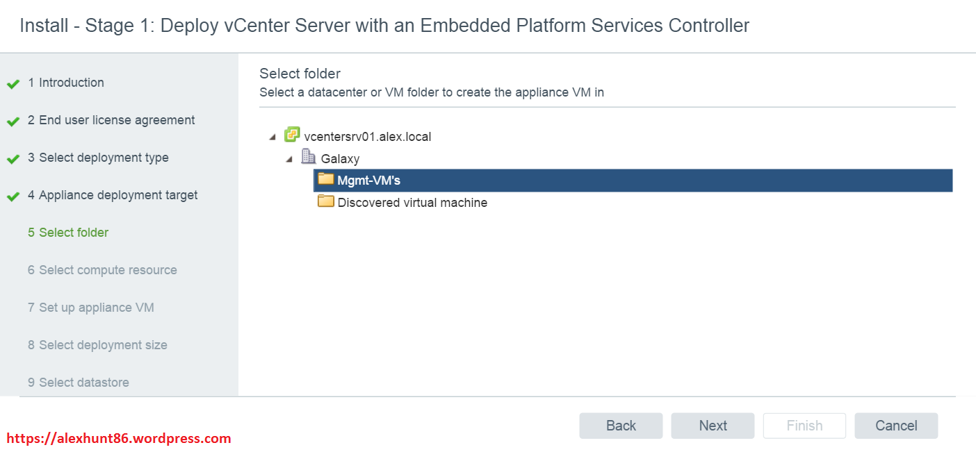 Learning vSphere 6.5-Part-6-Deploying vCSA with embedded PSC