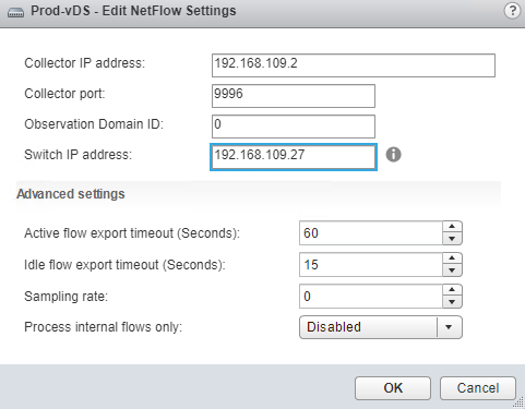 Configuring NetFlow in vSphere 6